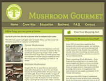 Tablet Screenshot of mushroomgourmet.co.nz